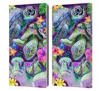 Head Case Designs Officially Licensed Sheena Pike Daydream Sea Turtles & Flowers Animals Leather Wallet Case Compatible With Amazon Fire Max 11 2023