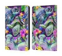 Head Case Designs Officially Licensed Sheena Pike Daydream Sea Turtles & Flowers Animals Leather Wallet Case Compatible With Amazon Kindle 11th Gen (2024)