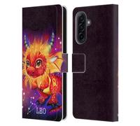 Head Case Designs Officially Licensed Sheena Pike Leo Lil Dragonz Zodiac Dragons Leather Wallet Case Compatible With Samsung Galaxy A17 4G / 5G
