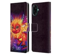 Head Case Designs Officially Licensed Sheena Pike Leo Lil Dragonz Zodiac Dragons Leather Wallet Case Compatible With Samsung Galaxy A07