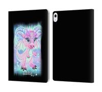 Head Case Designs Officially Licensed Sheena Pike Libra Lil Dragonz Zodiac Dragons Leather Wallet Case Compatible With Apple iPad Air 13 2024/2025
