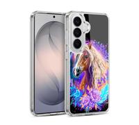 Head Case Designs Officially Licensed Sheena Pike Purple Horse Spirit With Roses Animals Gel Case [Military Grade Protection] Compatible with Samsung Galaxy S26 and Compatible with MagSafe