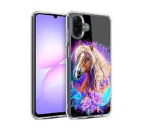 Head Case Designs Officially Licensed Sheena Pike Purple Horse Spirit With Roses Animals Gel Case [Military Grade Protection] Compatible With Samsung Galaxy A07 4G