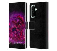 Head Case Designs Officially Licensed Sheena Pike Scorpio Lil Dragonz Zodiac Dragons Leather Wallet Case Compatible With Samsung Galaxy A26 5G