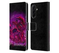 Head Case Designs Officially Licensed Sheena Pike Scorpio Lil Dragonz Zodiac Dragons Leather Wallet Case Compatible With Samsung Galaxy A36 5G