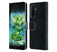 Head Case Designs Officially Licensed Sheena Pike Virgo Lil Dragonz Zodiac Dragons Leather Wallet Case Compatible With Samsung Galaxy A36 5G