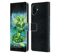 Head Case Designs Officially Licensed Sheena Pike Virgo Lil Dragonz Zodiac Dragons Leather Wallet Case Compatible With Samsung Galaxy A07