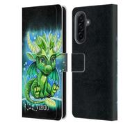 Head Case Designs Officially Licensed Sheena Pike Virgo Lil Dragonz Zodiac Dragons Leather Wallet Case Compatible With Samsung Galaxy A17 4G / 5G