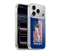 Head Case Designs Officially Licensed Shelby American Flag Logos Gel Case [Military Grade Protection] Compatible with Apple iPhone 17 Pro and Compatible with MagSafe
