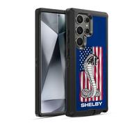 Head Case Designs Officially Licensed Shelby American Flag Logos Ultra-Armoured Shockproof Case [Military Grade Protection] Compatible With Samsung Galaxy S24 Ultra 5G