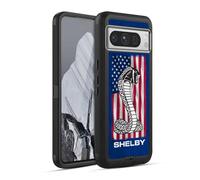 Head Case Designs Officially Licensed Shelby American Flag Logos Ultra-Armoured Shockproof Case [Military Grade Protection] Compatible With Google Pixel 8 Pro