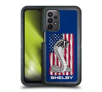 Head Case Designs Officially Licensed Shelby American Flag Logos Ultra-Armoured Shockproof Case [Military Grade Protection] Compatible With Samsung Galaxy A23 / 5G (2022)