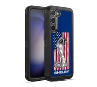 Head Case Designs Officially Licensed Shelby American Flag Logos Ultra-Armoured Shockproof Case [Military Grade Protection] Compatible With Samsung Galaxy S23+ 5G