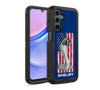Head Case Designs Officially Licensed Shelby American Flag Logos Ultra-Armoured Shockproof Case [Military Grade Protection] Compatible With Samsung Galaxy A15
