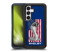 Head Case Designs Officially Licensed Shelby American Flag Logos Ultra-Armoured Shockproof Case [Military Grade Protection] Compatible With Samsung Galaxy S24 5G