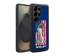 Head Case Designs Officially Licensed Shelby American Flag Logos Ultra-Armoured Shockproof Case [Military Grade Protection] Compatible With Samsung Galaxy S25 Ultra