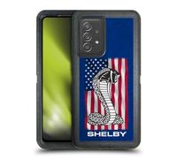 Head Case Designs Officially Licensed Shelby American Flag Logos Ultra-Armoured Shockproof Case [Military Grade Protection] Compatible With Galaxy A52 / A52s / 5G (2021)