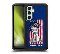 Head Case Designs Officially Licensed Shelby American Flag Logos Ultra-Armoured Shockproof Case [Military Grade Protection] Compatible With Samsung Galaxy S23 FE 5G