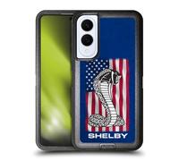 Head Case Designs Officially Licensed Shelby American Flag Logos Ultra-Armoured Shockproof Case [Military Grade Protection] Compatible With Samsung Galaxy S25 Edge
