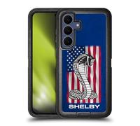 Head Case Designs Officially Licensed Shelby American Flag Logos Ultra-Armoured Shockproof Case [Military Grade Protection] Compatible With Samsung Galaxy S25 FE