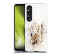 Head Case Designs Officially Licensed Simone Gatterwe Abstract Polar Bear Animals 2 Soft Gel Case Compatible With Sony Xperia 1 VI 5G