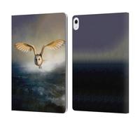 Head Case Designs Officially Licensed Simone Gatterwe Barn Owl Animals 2 Leather Wallet Case Compatible With Apple iPad Air 13 2024/2025