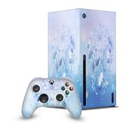 Head Case Designs Officially Licensed Simone Gatterwe Blue Dreamcatcher Art Mix Game Console Wrap and Game Controller Skin Bundle Compatible With Xbox Series X