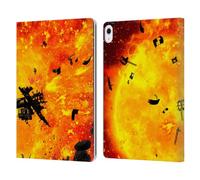 Head Case Designs Officially Licensed Simone Gatterwe Burning Planet Cloud And Space Leather Wallet Case Compatible With Apple iPad Air 13 2024/2025