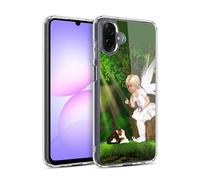 Head Case Designs Officially Licensed Simone Gatterwe Cat And Fairy Angels And Fairies Gel Case [Military Grade Protection] Compatible With Samsung Galaxy A07 4G