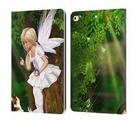 Head Case Designs Officially Licensed Simone Gatterwe Cat And Fairy Angels And Fairies Leather Wallet Case Compatible With Apple iPad 9.7 2017 / iPad 9.7 2018