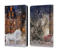 Head Case Designs Officially Licensed Simone Gatterwe Christmas Time Horses Leather Wallet Case Compatible With Amazon Kindle 11th Gen (2024)