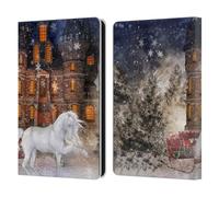 Head Case Designs Officially Licensed Simone Gatterwe Christmas Time Horses Leather Wallet Case Compatible With Amazon Kindle Paperwhite 6