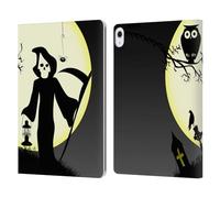 Head Case Designs Officially Licensed Simone Gatterwe Death Halloween Leather Wallet Case Compatible With Apple iPad Air 13 2024/2025
