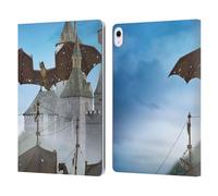 Head Case Designs Officially Licensed Simone Gatterwe Dragon Castle Castles And Palaces Leather Wallet Case Compatible With Apple iPad Air 13 2024/2025