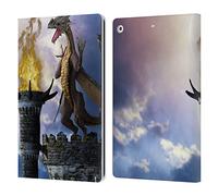 Head Case Designs Officially Licensed Simone Gatterwe Dragon Dungeon Dragons And Dungeons Leather Wallet Case Compatible With Apple iPad 10.2 2019/2020/2021