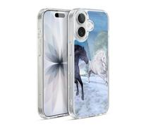 Head Case Designs Officially Licensed Simone Gatterwe Freedom In The Snow Horses Gel Case [Military Grade Protection] Compatible with Apple iPhone 17 and Compatible with MagSafe