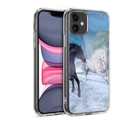 Head Case Designs Officially Licensed Simone Gatterwe Freedom In The Snow Horses Gel Case [Military Grade Protection] Compatible with Apple iPhone 11 and Compatible with MagSafe