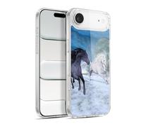 Head Case Designs Officially Licensed Simone Gatterwe Freedom In The Snow Horses Gel Case [Military Grade Protection] Compatible with Apple iPhone 17 Air and Compatible with MagSafe