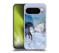Head Case Designs Officially Licensed Simone Gatterwe Freedom In The Snow Horses Gel Case [Military Grade Protection] Compatible with Google Pixel 10 Pro XL and Compatible with MagSafe