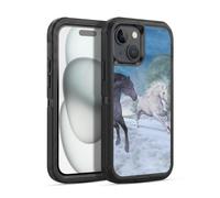 Head Case Designs Officially Licensed Simone Gatterwe Freedom In The Snow Horses Ultra-Armoured Shockproof Case [Military Grade Protection] Compatible With Apple iPhone 15