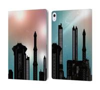 Head Case Designs Officially Licensed Simone Gatterwe Future Town Castles And Palaces Leather Wallet Case Compatible With Apple iPad Air 13 2024/2025