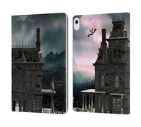 Head Case Designs Officially Licensed Simone Gatterwe Ghost House Castles And Palaces Leather Wallet Case Compatible With Apple iPad Air 13 2024/2025