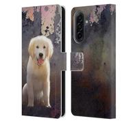 Head Case Designs Officially Licensed Simone Gatterwe Golden Retriever Nature Portraits Leather Wallet Case Compatible With Samsung Galaxy A17 4G / 5G