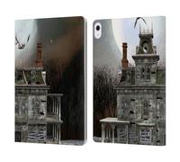Head Case Designs Officially Licensed Simone Gatterwe Halloween House Castles And Palaces Leather Wallet Case Compatible With Apple iPad Air 13 2024/2025