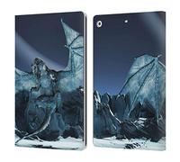Head Case Designs Officially Licensed Simone Gatterwe Ice Dragon Dragons And Dungeons Leather Wallet Case Compatible With Apple iPad 10.2 2019/2020/2021