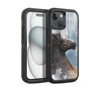 Head Case Designs Officially Licensed Simone Gatterwe In The Snow Horses Ultra-Armoured Shockproof Case [Military Grade Protection] Compatible With Apple iPhone 15