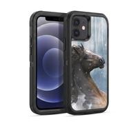 Head Case Designs Officially Licensed Simone Gatterwe In The Snow Horses Ultra-Armoured Shockproof Case [Military Grade Protection] Compatible With Apple iPhone 12 / iPhone 12 Pro