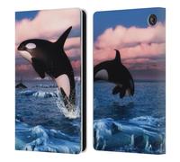 Head Case Designs Officially Licensed Simone Gatterwe Killer Whales Life In Sea Leather Wallet Case Compatible With Amazon Fire 7 2022