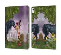 Head Case Designs Officially Licensed Simone Gatterwe Last Black Unicorn Pegasus And Unicorns Leather Wallet Case Compatible With Apple iPad Air 13 2024/2025