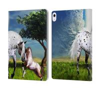 Head Case Designs Officially Licensed Simone Gatterwe Love Forever Horses Leather Wallet Case Compatible With Apple iPad Air 13 2024/2025